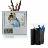 Multifunctional pen holder photo frame