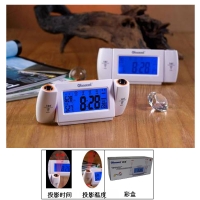 Voice controlled double projection perpetual calendar